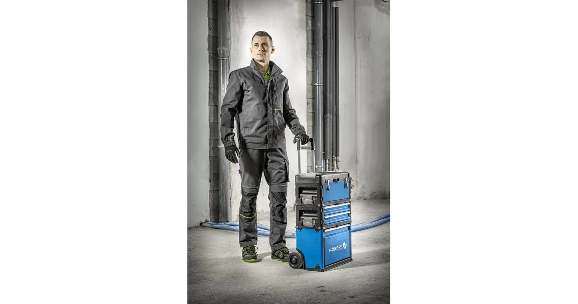 Kép 6/7 - Munkaruha Högert LEMBERG Munkavédelmi kabát, sötétszürke, S