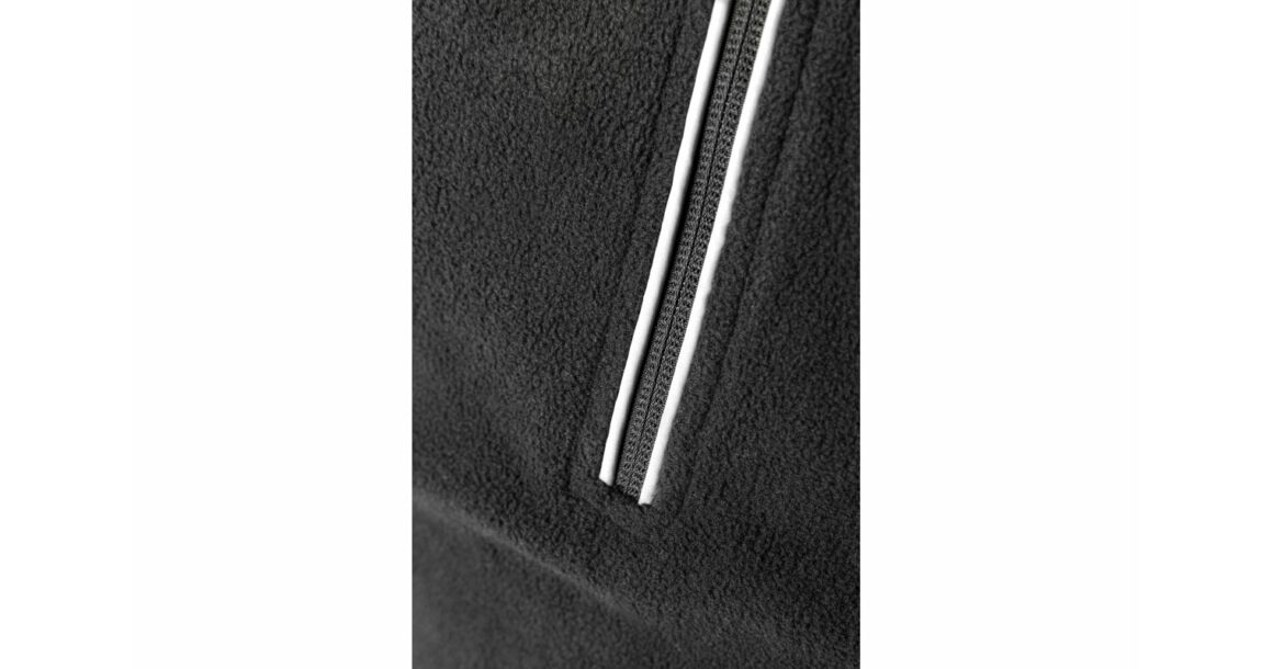 Kép 5/6 - Munkaruha Högert EDER Polár pulóver 3/4-es cipzárral, fekete, S