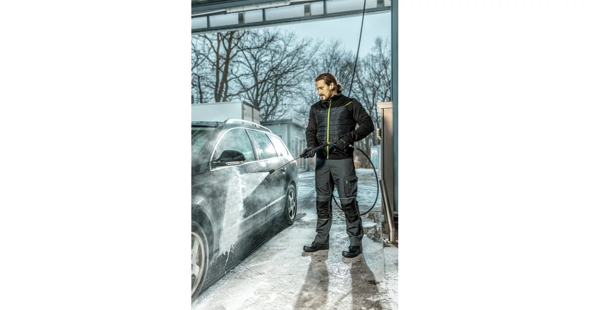 Kép 6/6 - Munkaruha Högert LEVIN Hibrid kardigán, fekete, S
