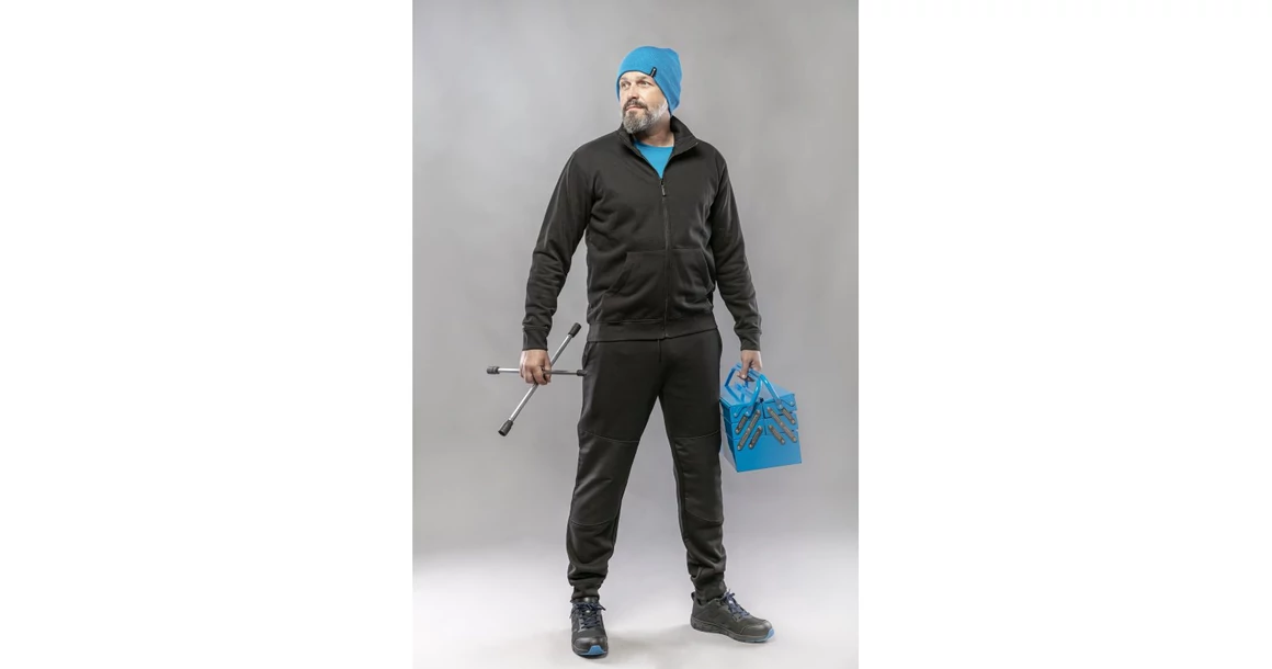 Kép 5/9 - Munkaruha Högert MURG Pamut tréningnadrág, fekete, S