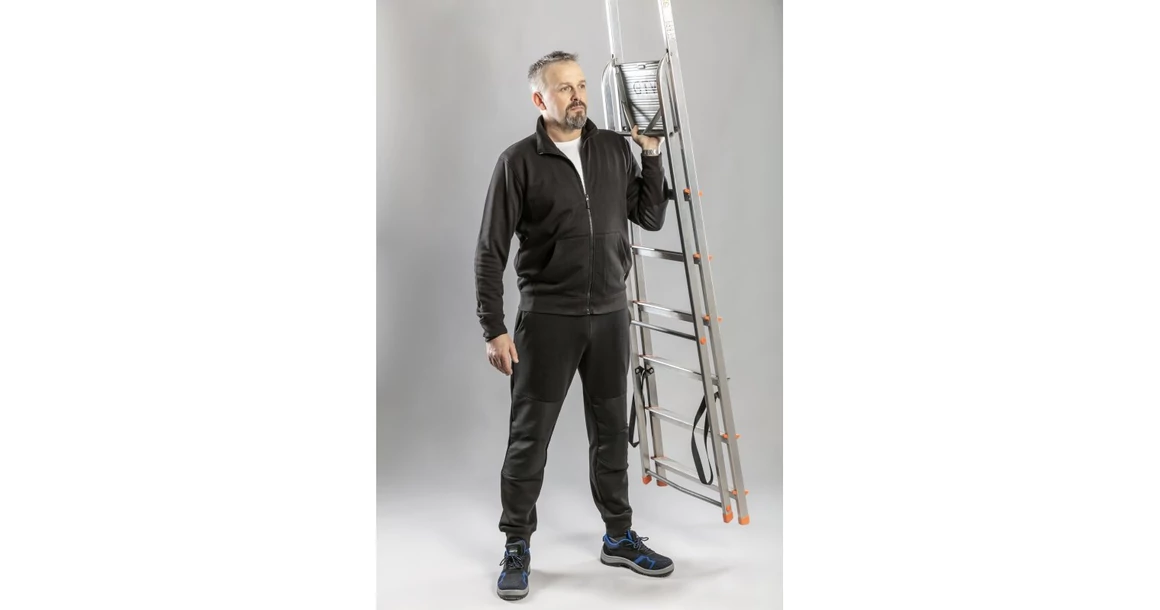 Kép 7/9 - Munkaruha Högert MURG Pamut tréningnadrág, fekete, S