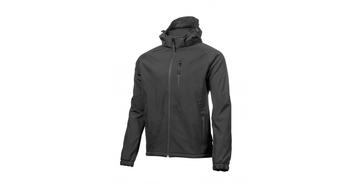 Kép 1/5 - Munkaruha Högert DITTER Softshell kabát kapucnival, fekete 2XL (56)