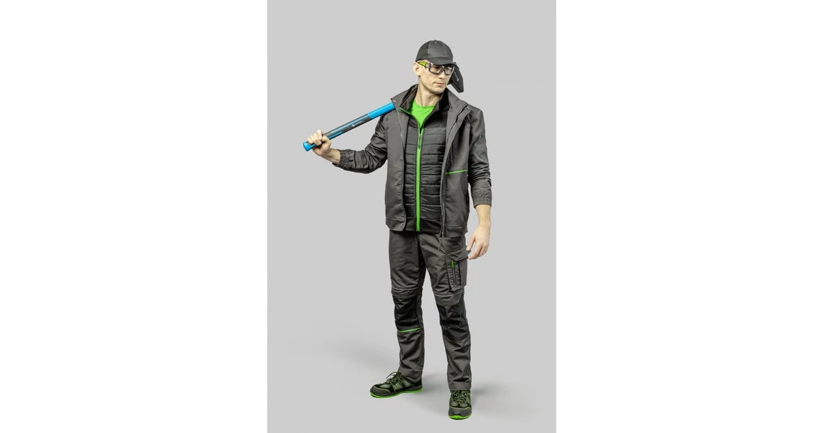 Kép 3/7 - Munkaruha Högert LEMBERG Munkavédelmi dzseki, sötétszürke 2XL (56)