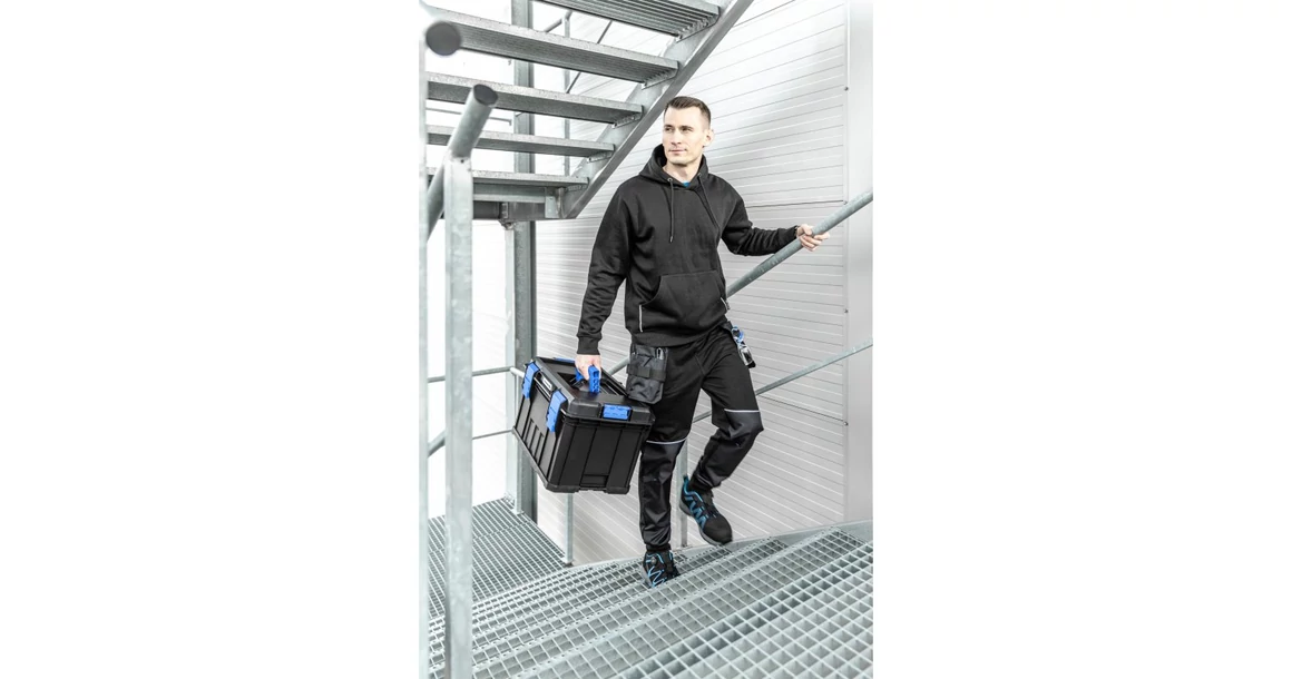 Kép 3/6 - Munkaruha Högert NIERS Munkavédelmi pulóver, fekete 2XL (56)