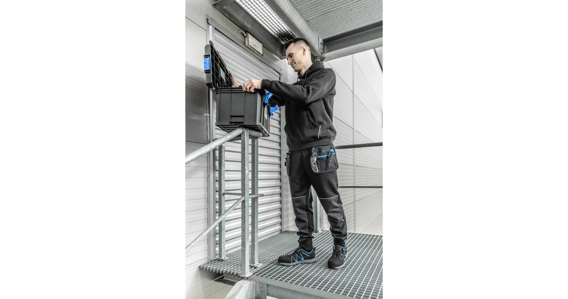 Kép 4/6 - Munkaruha Högert NIERS Munkavédelmi pulóver, fekete 2XL (56)