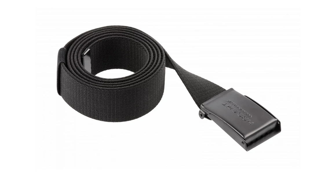 Kép 1/4 - Munkaruha Högert WESEL öv műanyag csattal, univerzális, fekete, 130 cm