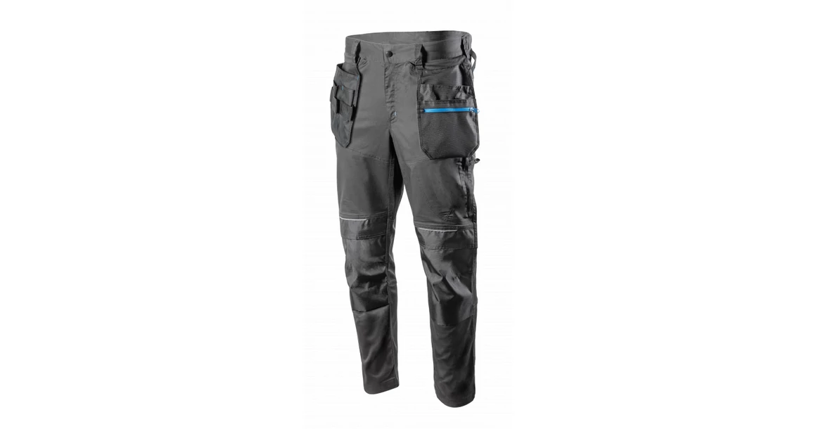 Kép 1/9 - Munkaruha Högert WURNITZ Munkavédelmi nadrág, sötét szürke, 3XL (58)