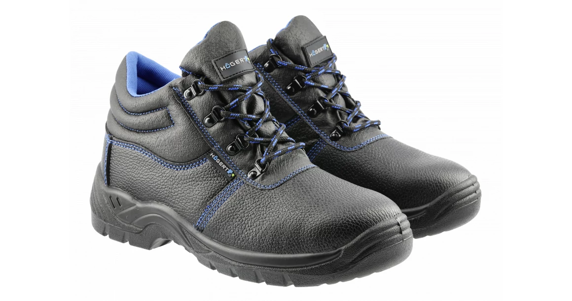 Kép 1/8 - Munkaruha Högert ZORGE Munkavédelmi félszárú bakancs S1P SRC, fekete, 39