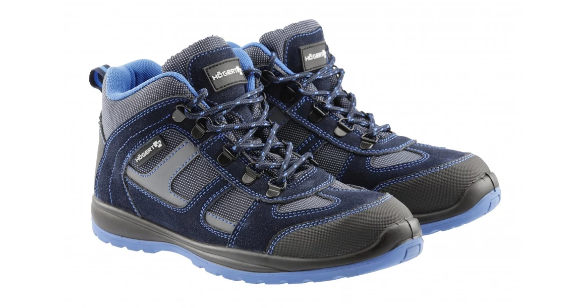 Kép 1/7 - Munkaruha Högert HOSEL SB SRA munkavédelmi bakancs, kéK, 40
