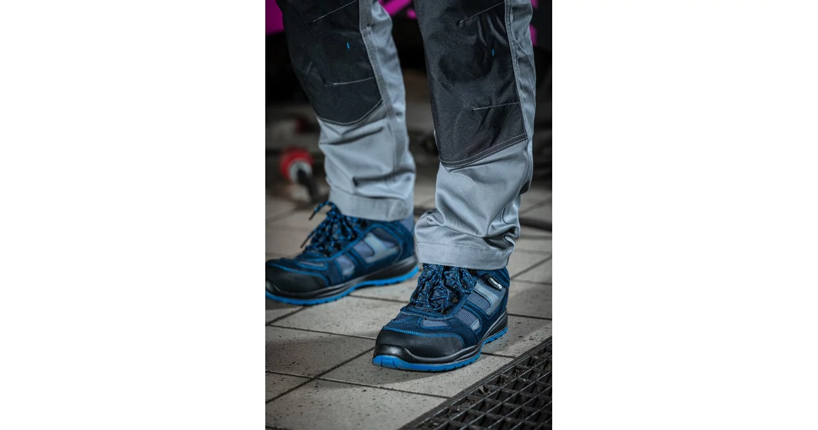 Kép 6/7 - Munkaruha Högert HOSEL SB SRA munkavédelmi bakancs, kéK, 40