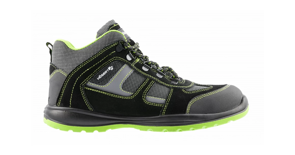 Kép 2/10 - Munkaruha Högert HOSEL SB SRA munkavédelmi bakancs, zöld, 40