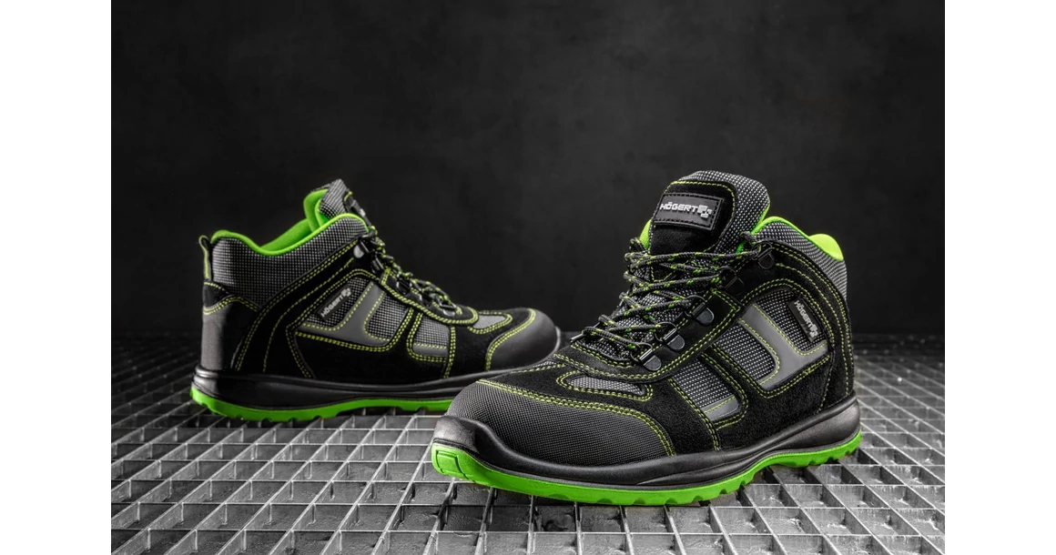 Kép 7/10 - Munkaruha Högert HOSEL SB SRA munkavédelmi bakancs, zöld, 40