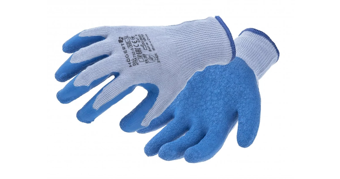 Kép 1/2 - Munkaruha Högert DILL Munkavédelmi kesztyű szürke/kék 11