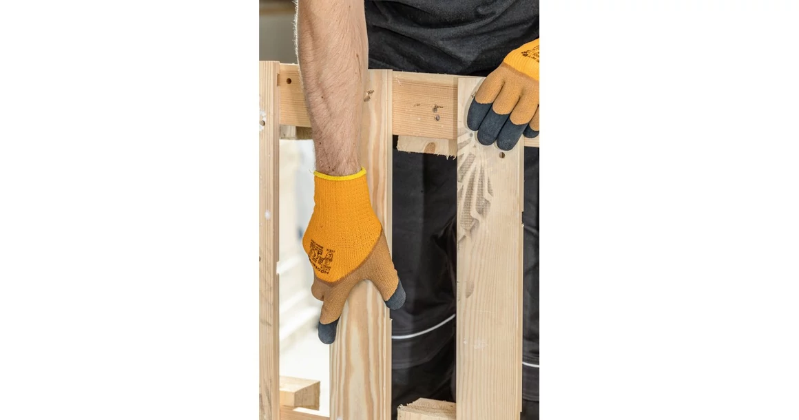 Kép 3/5 - Munkaruha Högert LYCK Munkavédelmi kesztyű, sárga 10