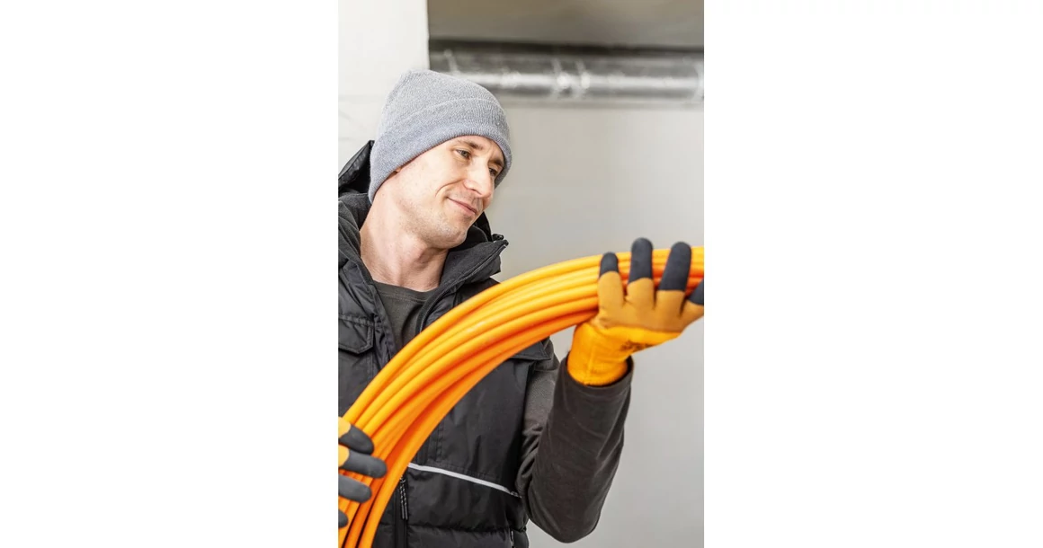 Kép 4/5 - Munkaruha Högert LYCK Munkavédelmi kesztyű, sárga 10