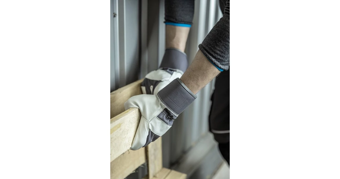 Kép 2/3 - Munkaruha Högert SALZACH Munkavédelmi kesztyű, Kanadai, kecskebőr, grafit 10