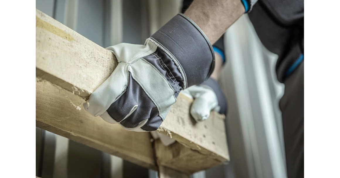 Kép 3/3 - Munkaruha Högert SALZACH Munkavédelmi kesztyű, Kanadai, kecskebőr, grafit 10