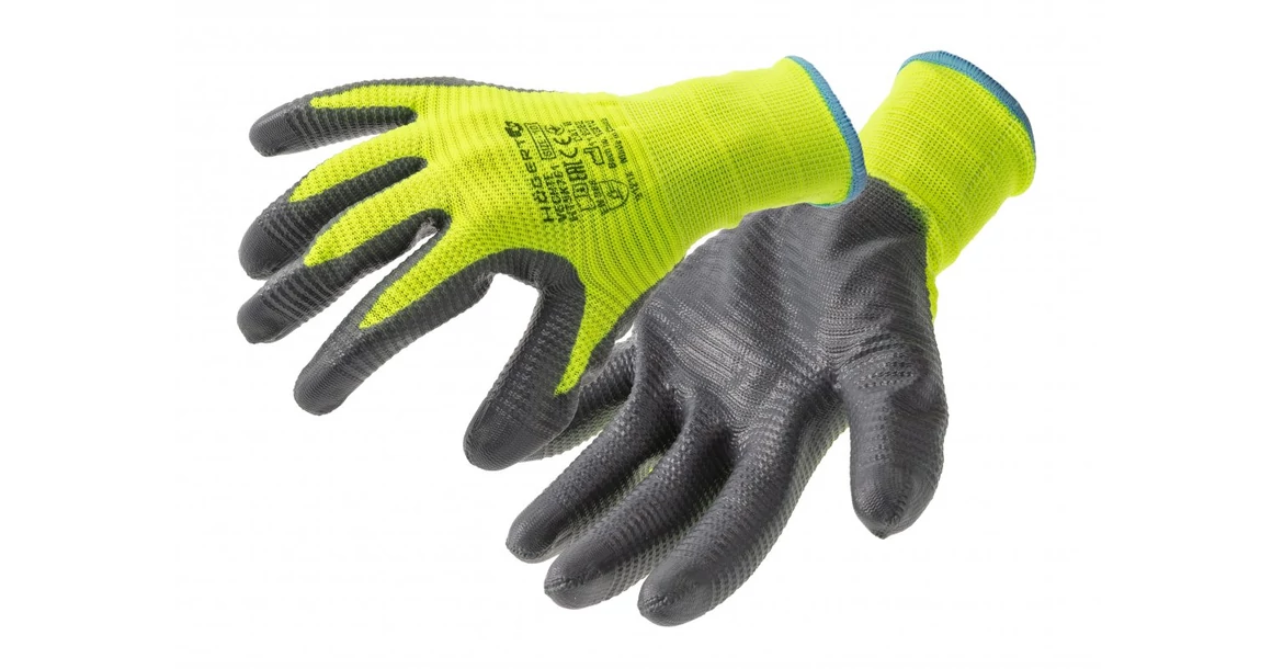 Kép 1/2 - Munkaruha Högert VECHTE Munkavédelmi kesztyű zöld/szürke 10