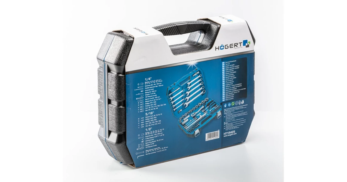 Kép 2/4 - Szerszám Högert Szerszámkészlet,  85db-os, tárolóban