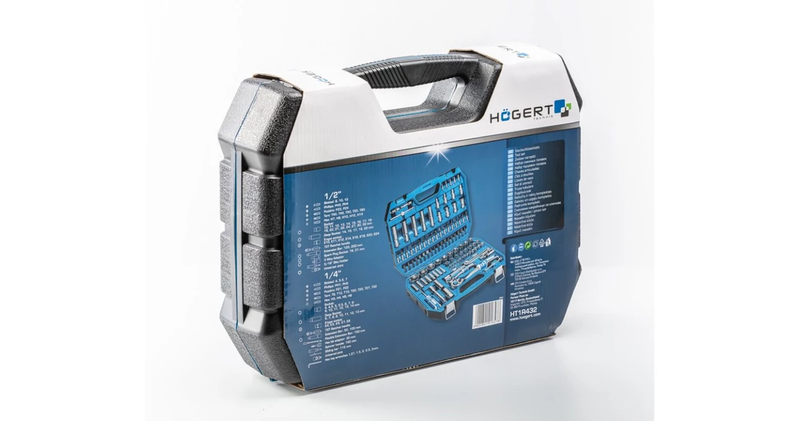 Kép 2/3 - Szerszám Högert Szerszámkészlet, 112db-os, tárolóban