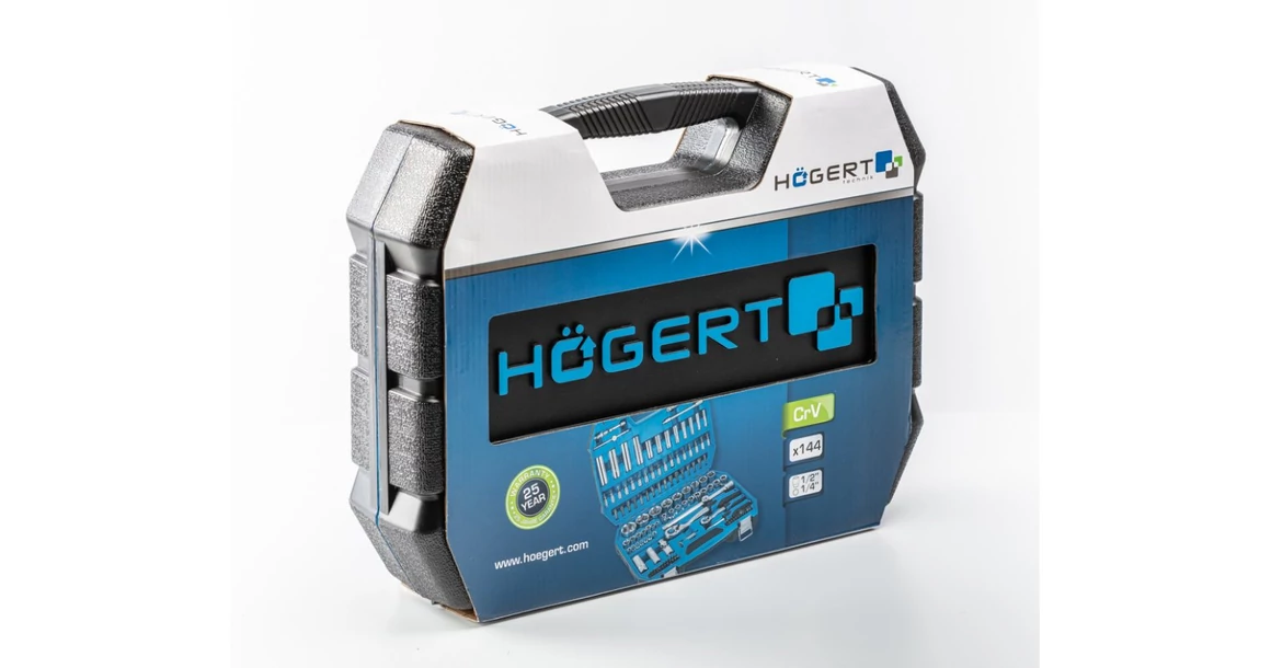 Kép 2/4 - Szerszám Högert Szerszámkészlet, 144db-os, tárolóban