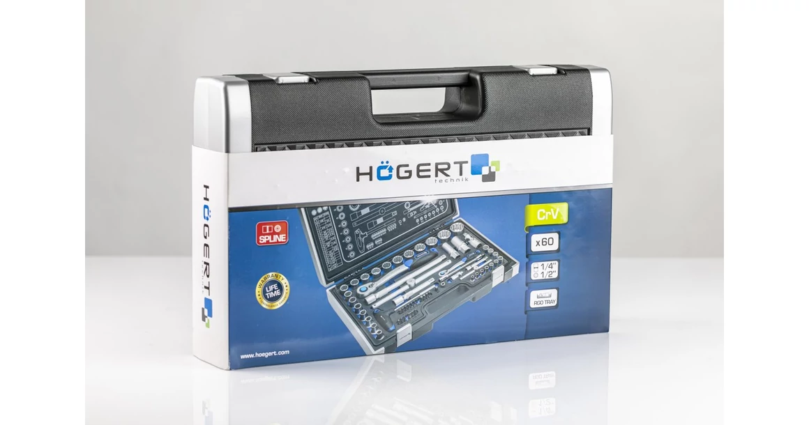 Kép 3/4 - Szerszám Högert Szerszámkészlet,  60db-os, tárolóban