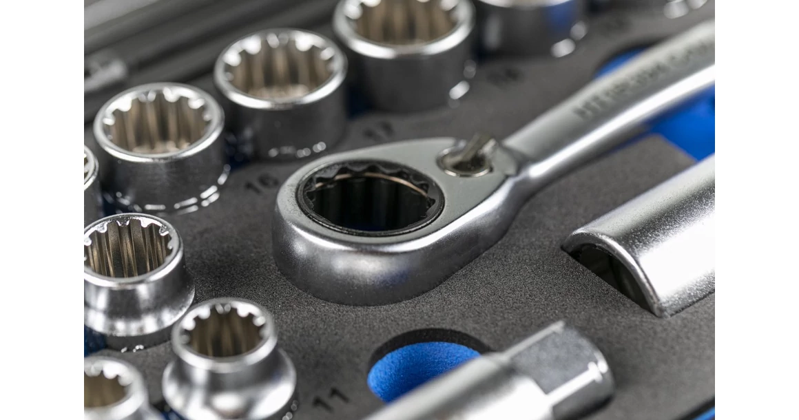 Kép 3/4 - Szerszám Högert Szerszámkészlet,  18db-os, tárolóban