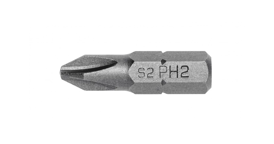 Kép 1/2 - Szerszám Högert Bitfej 25mm, PH0, S2, DIN3126,  5db/csomag
