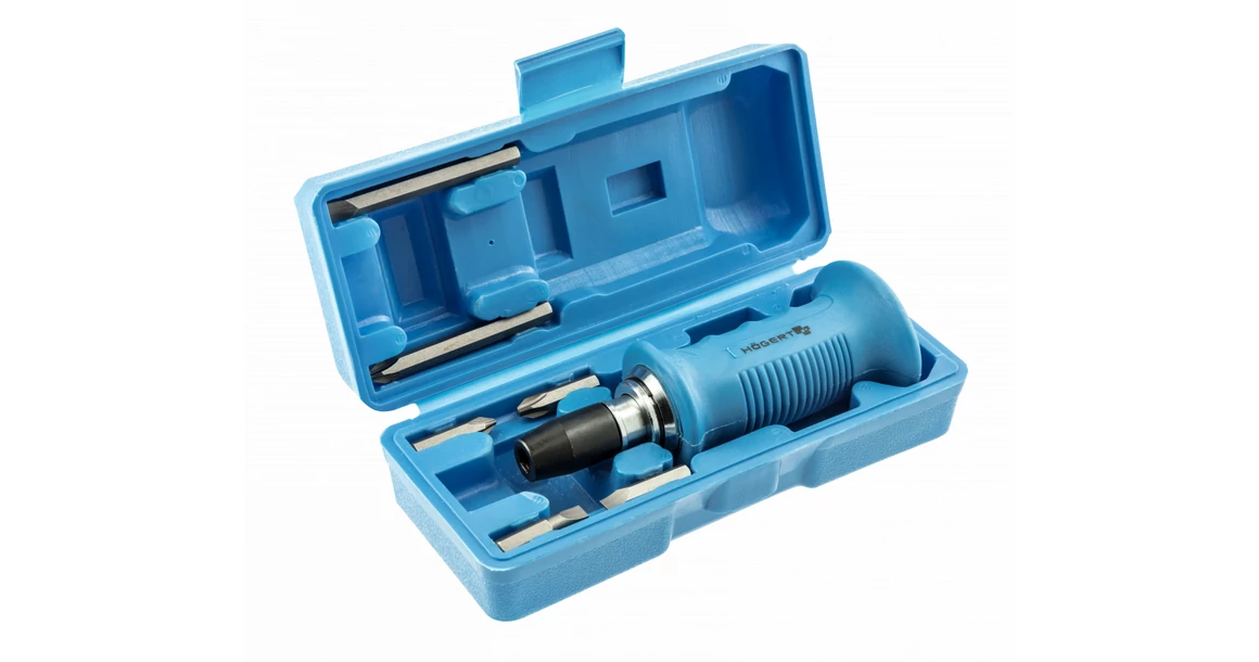 Kép 1/2 - Szerszám Högert Ütvecsavarozó, kézi, kofferben, kiegészítőkkel, CrV