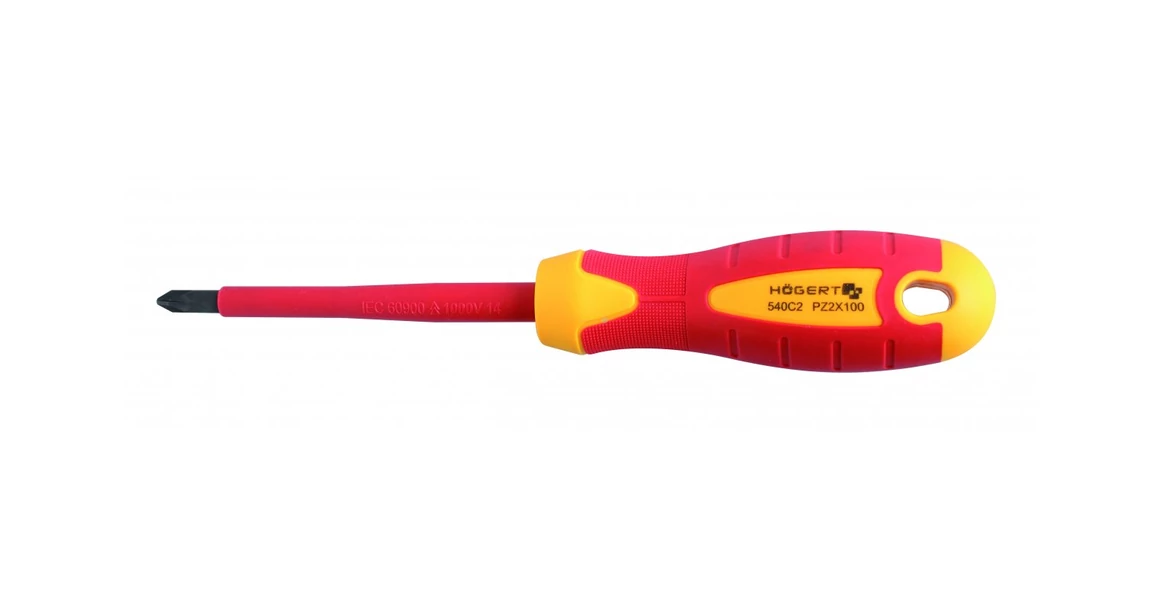 Kép 1/2 - Szerszám Högert Csavarhúzó, PZ0, S2,  60/148mm, szigetelt 1000V
