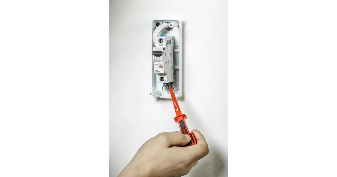 Kép 2/3 - Szerszám Högert Fázisceruza, feszültségmérő, 100-250V, 150mm