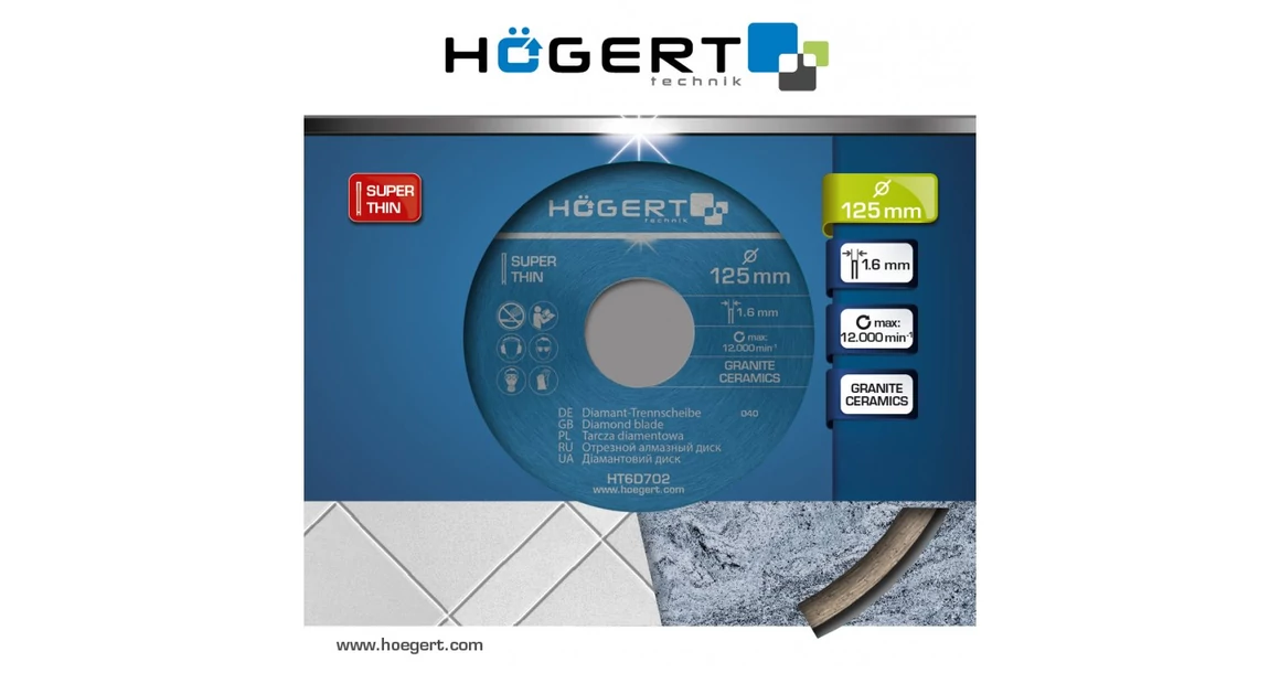 Kép 2/2 - Szerszám Högert Csiszoló korong, drótos, végkefés, sárgaréz dróttal,  75mm, max 4500 fordulat