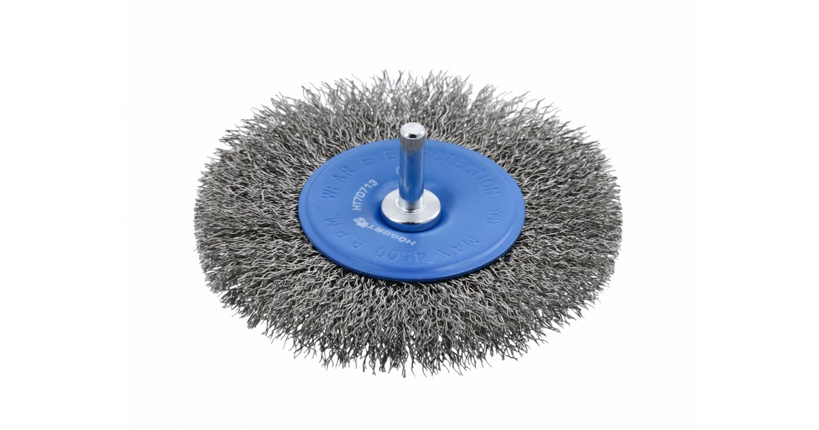 Kép 1/2 - Szerszám Högert Csiszoló korong, drótos, oldalkevés, acél dróttal, 100mm