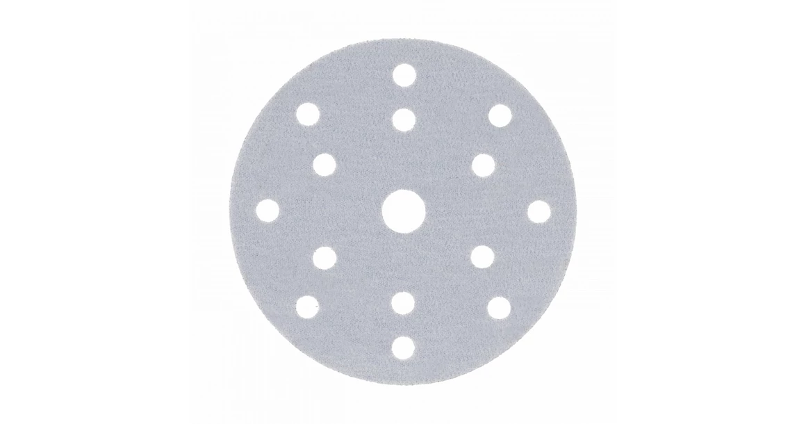 Kép 1/3 - Szerszám Högert Csiszoló papír, kör, tépőzáras, lyukacsos, 150mm, G 60, 5db/csomag, festett felülethez