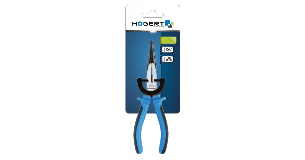 Kép 2/2 - Szerszám Högert Fogó, hosszú orrú, 200mm, CrV