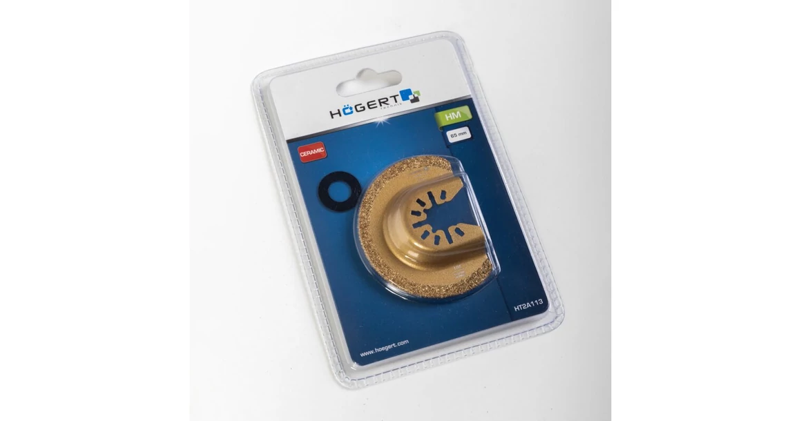 Kép 4/4 - Szerszám Högert Fűrészlap, 65mm, félkör, HM/TCT, gres/kőlapokhoz