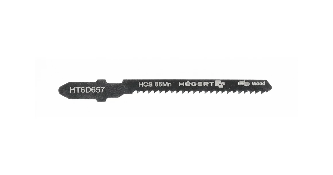 Kép 1/2 - Szerszám Högert Dekopír fűrészlap,  50/76mm, fa, HCS 65Mn, 12 TPI, 5db/csomag, max 3,5mm
