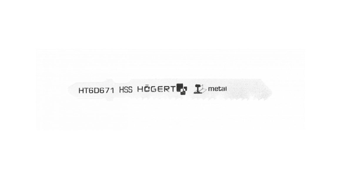 Kép 1/2 - Szerszám Högert Dekopír fűrészlap,  50/76mm, fém, HSS, 12 TPI, 5db/csomag