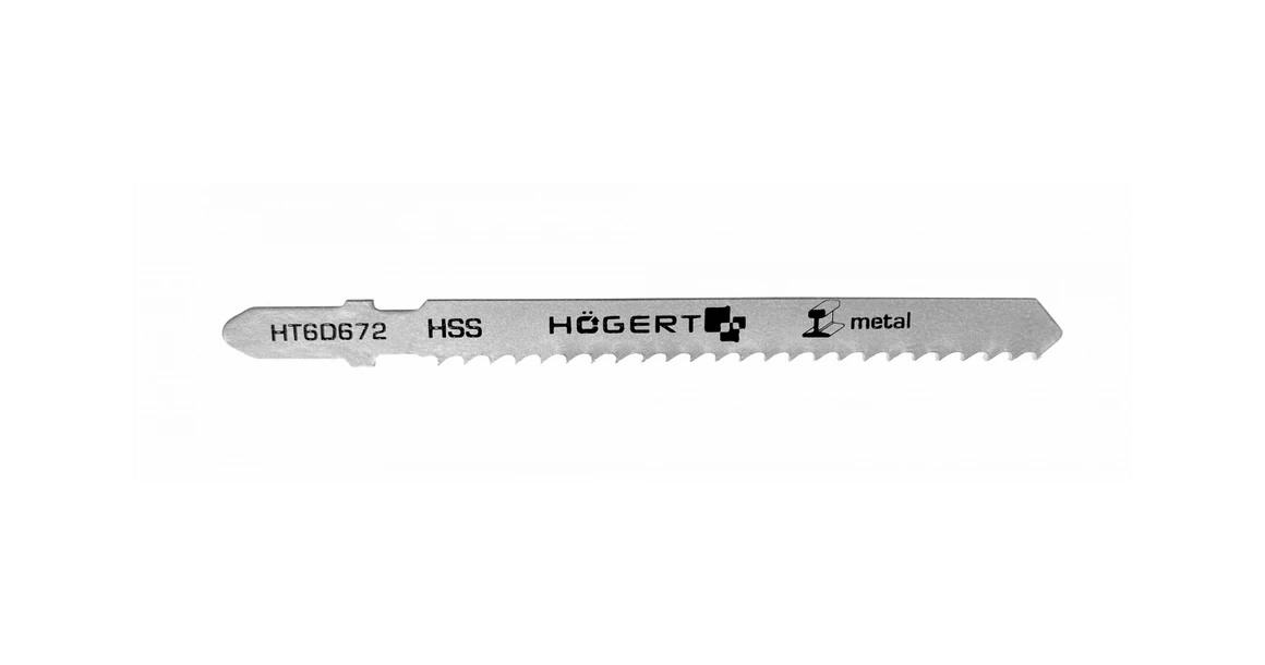Kép 1/2 - Szerszám Högert Dekopír fűrészlap,  75/100mm, fém, HSS,  8 TPI, 5db/csomag