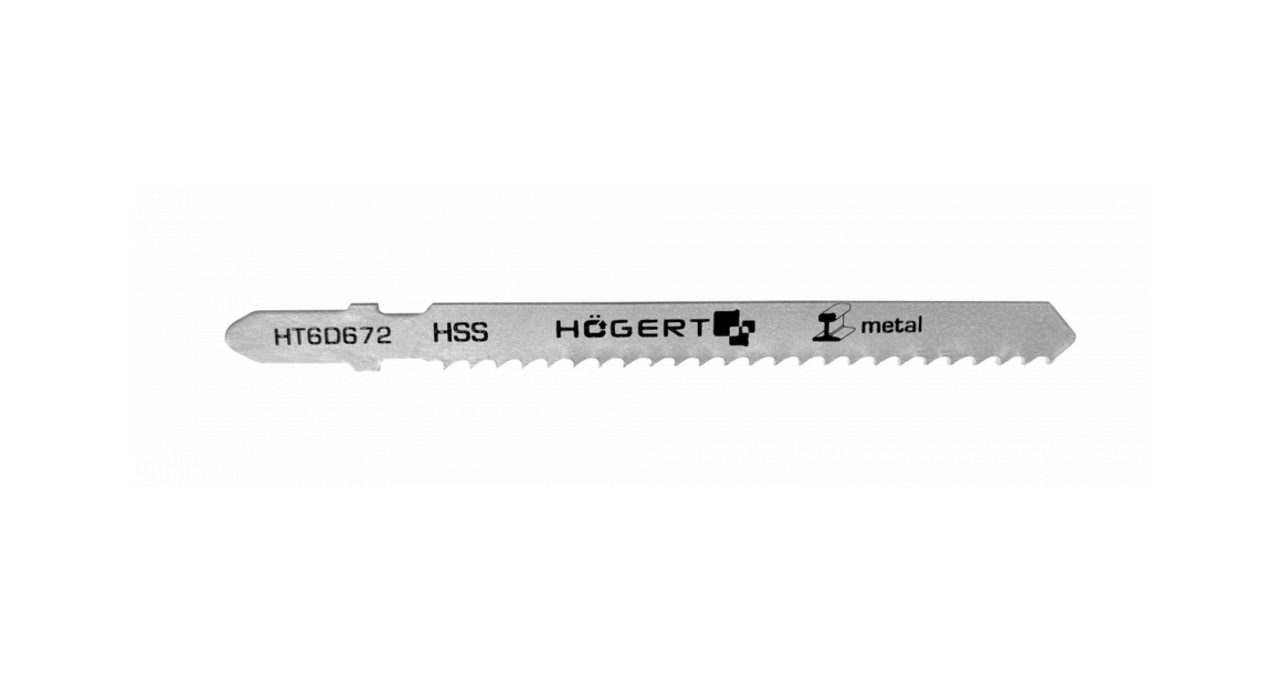 Kép 1/2 - Szerszám Högert Dekopír fűrészlap,  75/100mm, fém, HSS,  8 TPI, 5db/csomag