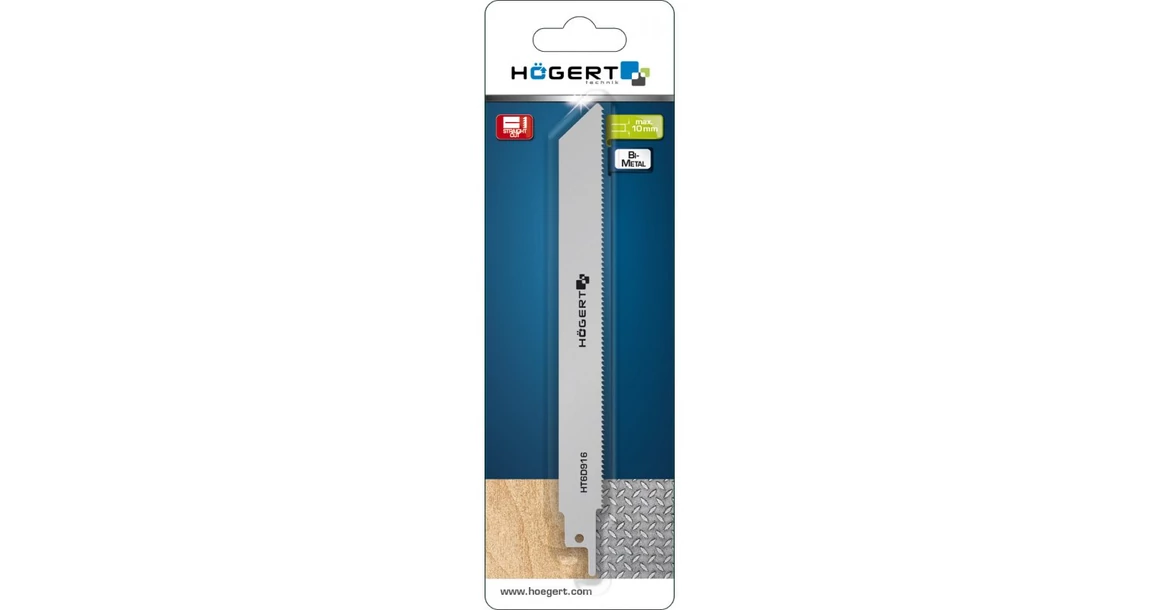 Kép 2/2 - Szerszám Högert Orr fűrészlap, 210/230mm, univerzális, BiMetal,  6 TPI