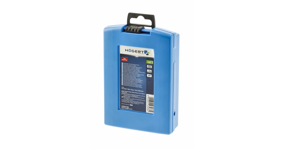 Kép 2/2 - Szerszám Högert Marószár készlet, 6,3-20,5mm, 6db, titánium bevonat