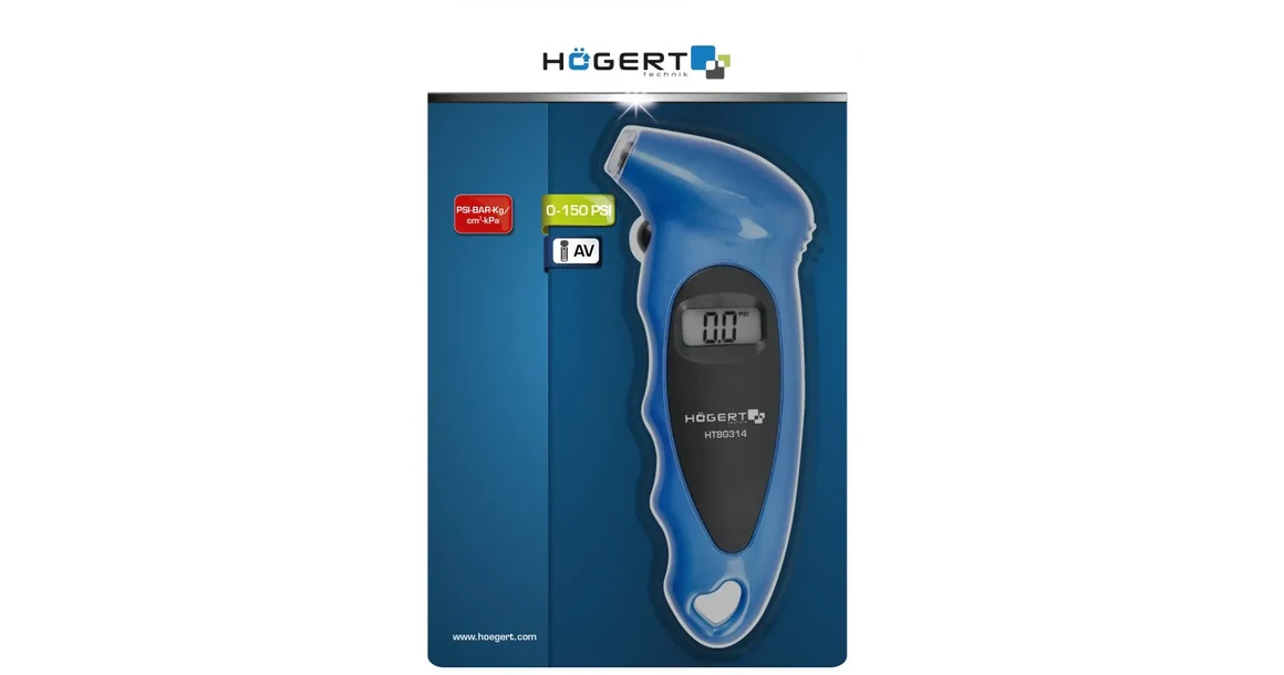 Kép 3/3 - Szerszám Högert Gumiabroncsmérő, digitális