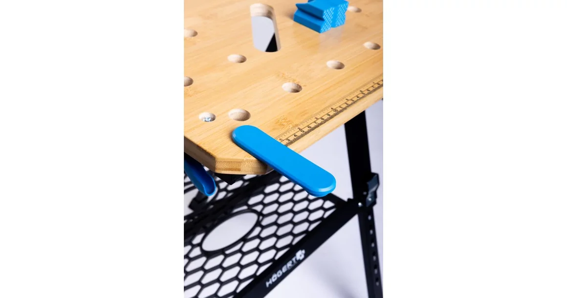 Kép 3/4 - Szerszám Högert Munkapad, max 450kg, fa lappal