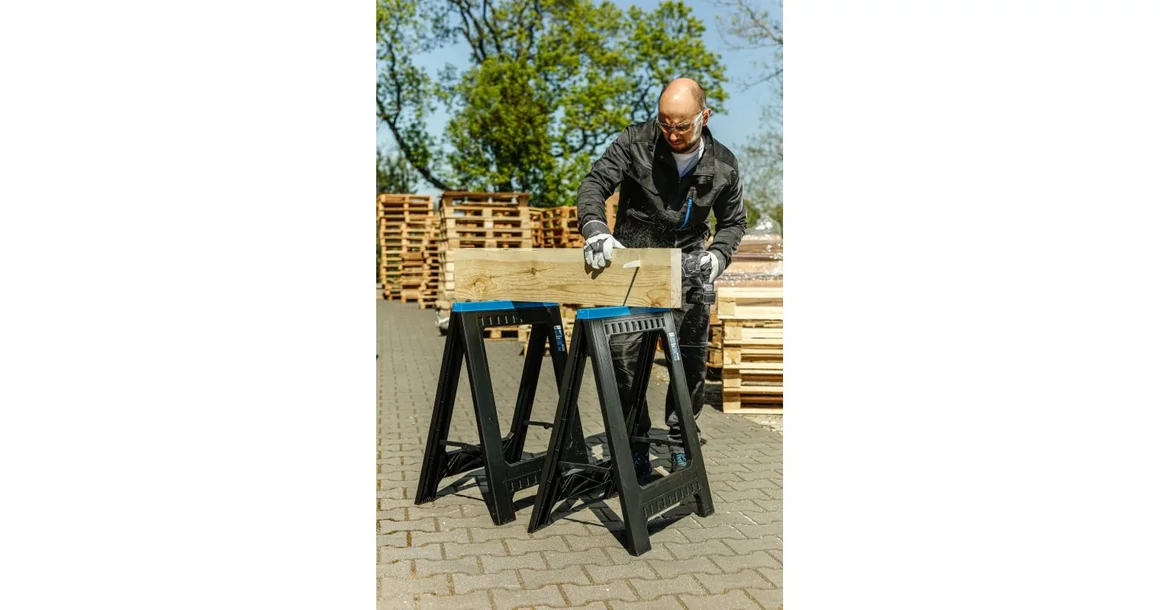 Kép 2/3 - Szerszám Högert Műhely bak, műanyag, 150kg