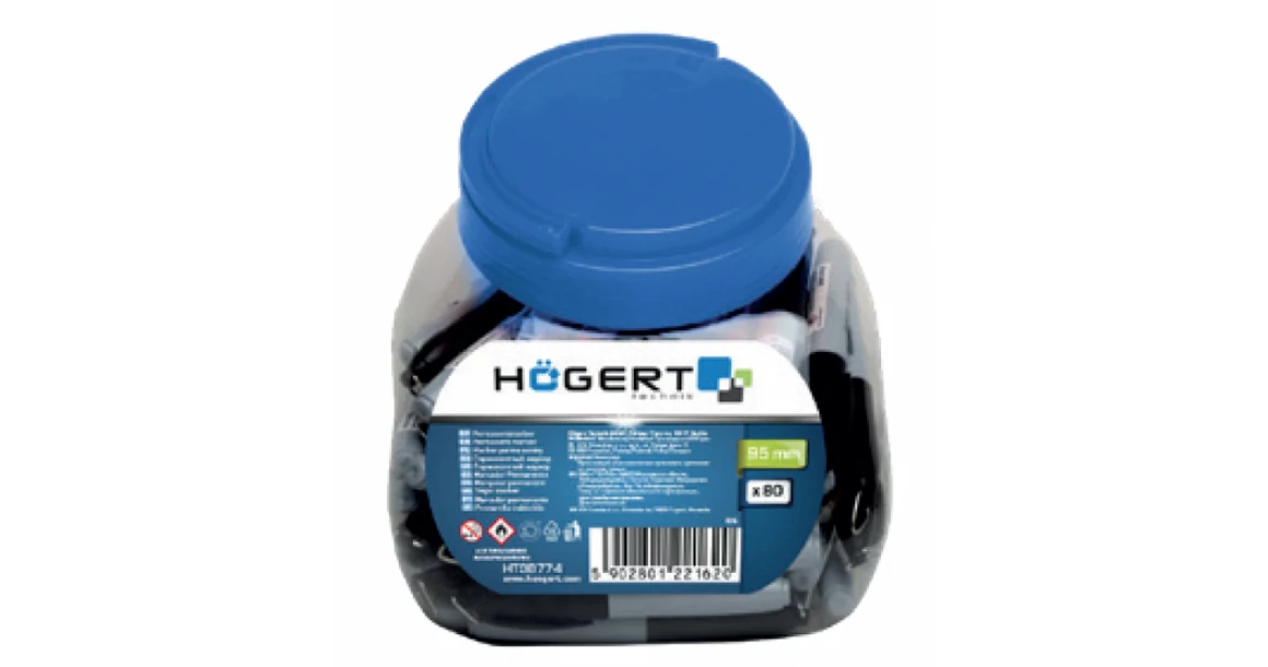 Kép 2/2 - Szerszám Högert Jelölő filc, alkoholos, 95mm, vegyes szín