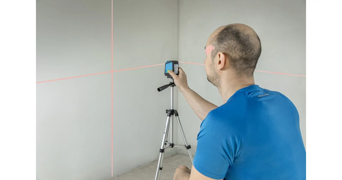 Kép 3/4 - Szerszám Högert Lézeres Szintező, piros, 12-24m