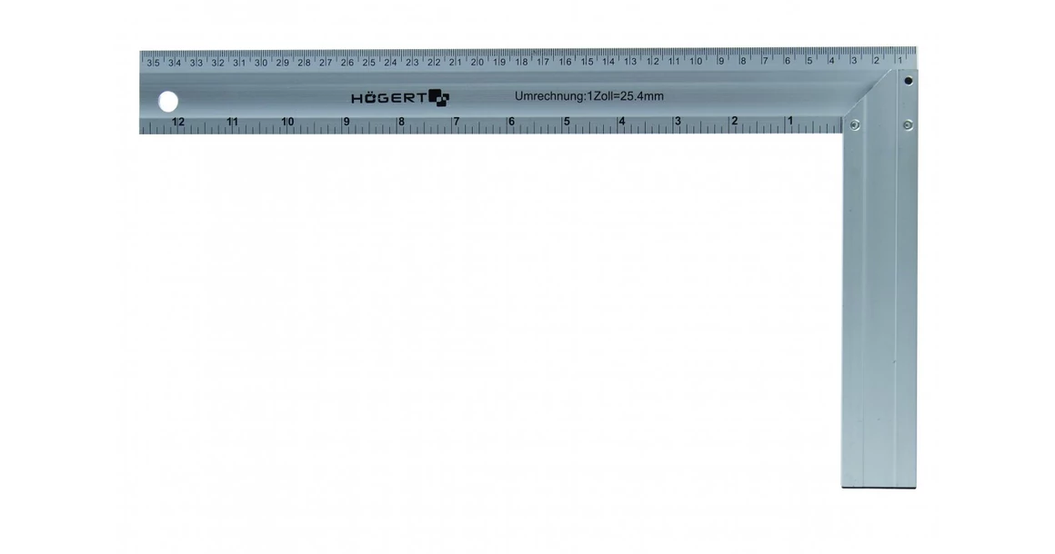 Kép 1/3 - Szerszám Högert Derékszög, alumínium, 190*250mm