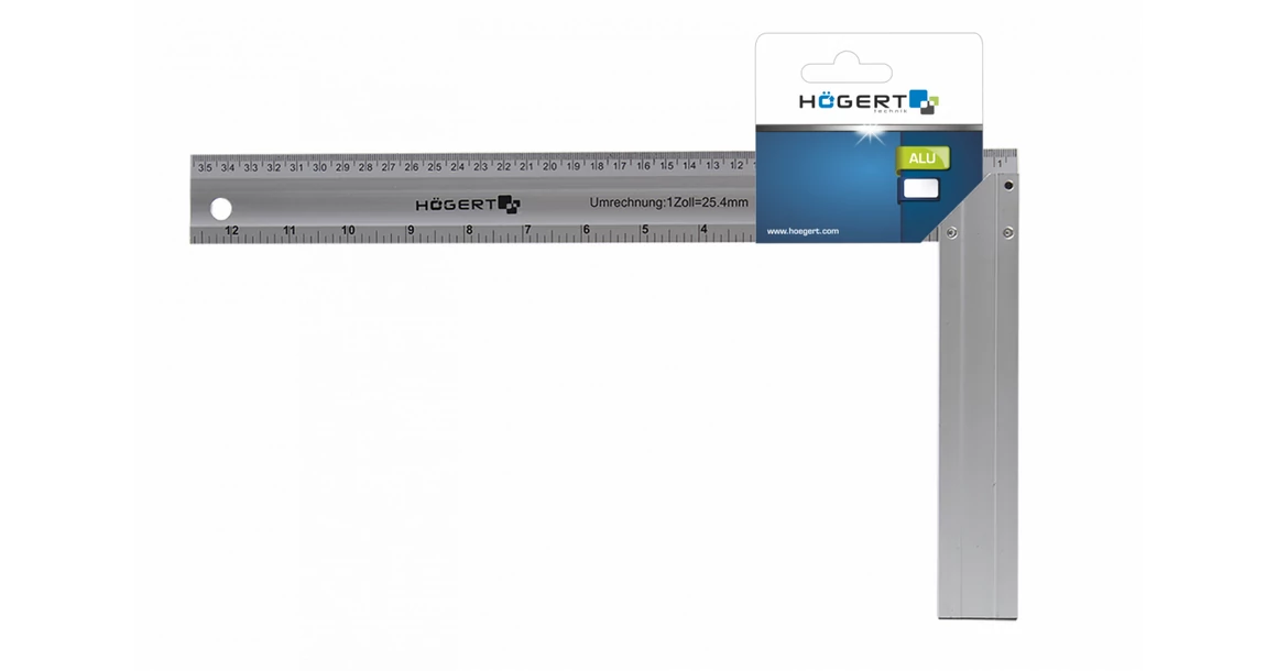 Kép 3/3 - Szerszám Högert Derékszög, alumínium, 190*250mm