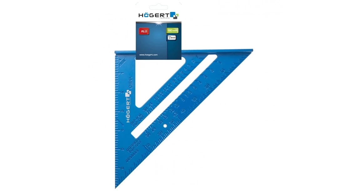 Kép 2/2 - Szerszám Högert Derékszög, alumínium, 180*180mm